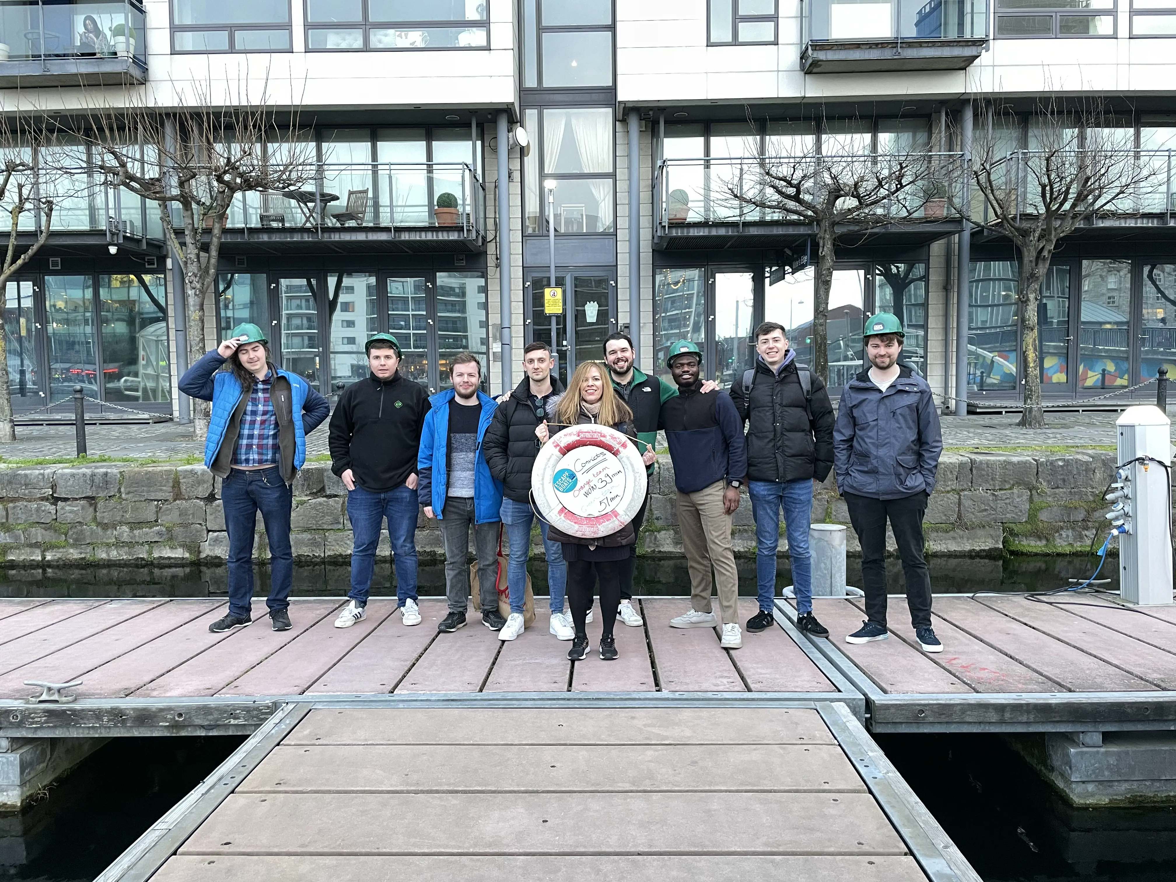 VisionR's team bonding escape boats